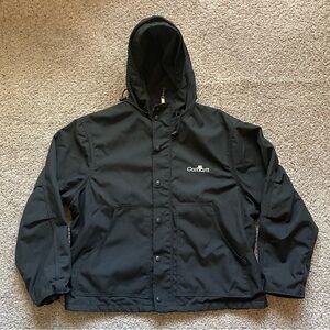 CARHARTT Hooded Jacket Black XL Men's Zip Up Vintage Heavy Weight J107BLK